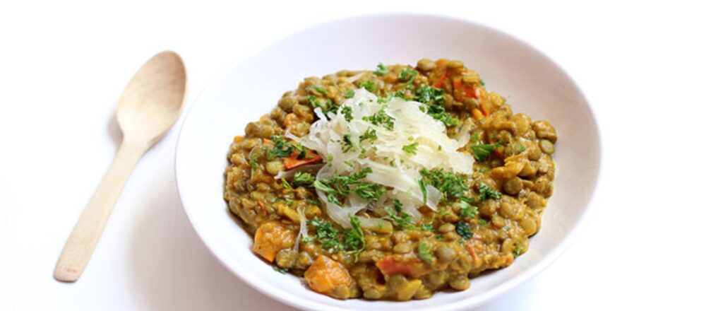 linzen pompoen curry vegan recept