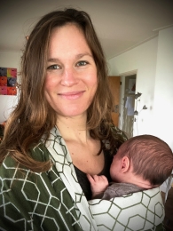 selfie jolijn pelgrum met bowie postpartum 195x260
